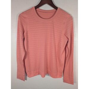 Lululemon Shirt Womens 4 Pink Swiftly Tech Long Sleeve Seamless Running Top